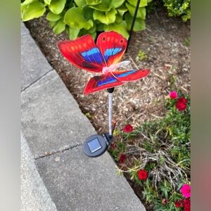 Solar Fiber Optic Butterfly Stake Lights